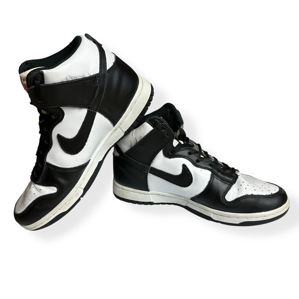 Nike Dunk High Panda‎ Sneakers Women's Size 8 White/Black DD1869 103 - Picture 9 of 13